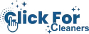 This is Click For Cleaners' logo | Expert Kitchen Appliance Cleaning Services we Offer in Click for Cleaners | Clicking on it will take you directly to our home page